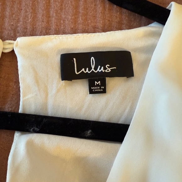 Lulu's White Ruffle Wrap Dress - Picture 6 of 7